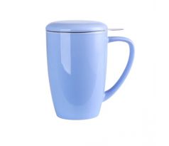 LOVECASA Hrnček na čaj fialový so sitkom 400ml