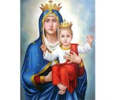 Diamantové maľovanie Mária s Ježiškom 1