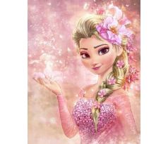 Diamantové maľovanie Elsa Ružová