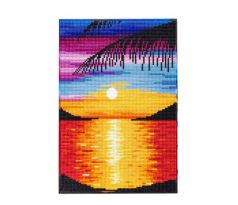 Diamantové maľovanie s rámom Západ slnka na pláži 3 25x35cm