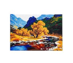 Diamantové maľovanie s rámom Jesenná príroda 25x35cm