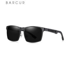 BARCUR BC8580 čierne sklá pánske slnečné polarizované okuliare 
