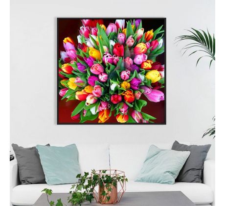 Diamantové maľovanie Kytica tulipánov