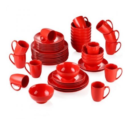 DS Red 48-dielna porcelánová jedálenská sada