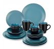 Allegro Black and Blue 16-dielna kameninová jedálenská sada