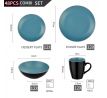 Allegro Black and Blue 48-dielna kameninová jedálenská sada