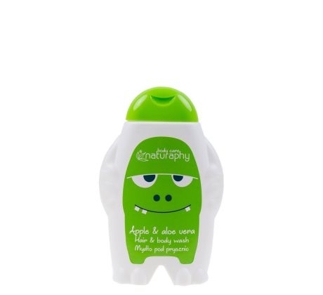 Naturaphy Monsters detský sprchový gél 2v1 Jablko a Aloe 300ml