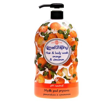 Naturaphy Sprchový gél 2v1 Pomaranč a škorica 1000ml