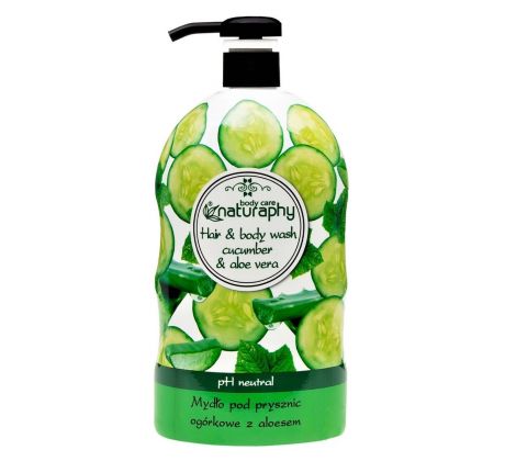 Naturaphy Sprchový gél 2v1 Uhorka a Aloe Vera 1000ml