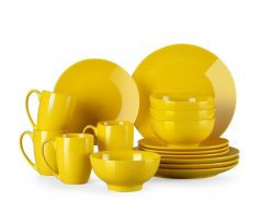 DS Bright Yellow 16-dielna porcelánová jedálenská sada