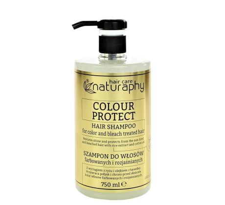 Naturaphy Šampón na farbené a odfarbené vlasy s ryžovým a bavlneným extraktom 750 ml