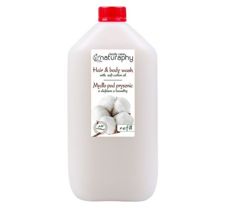 Naturaphy Sprchový gél 2v1 s bavlneným olejom 5000ml