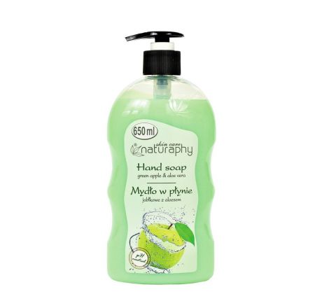 Naturaphy Tekuté mydlo Jablko Aloe vera 650 ml