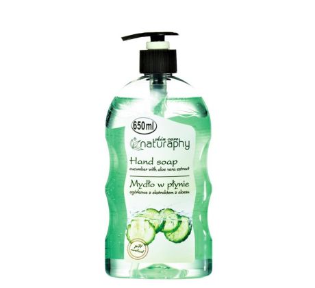 Naturaphy Tekuté mydlo Uhorka Aloe vera 650 ml