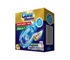 GlanzMeister Tablety do umývačky riadu Alles in 1 20 ks