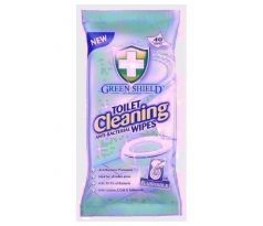 Green Shield 4v1 čistiace obrúsky na čistenie toalety 40 ks