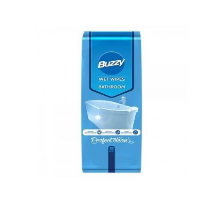 Buzzy vlhčené obrúsky na čistenie kúpeľne 48 ks