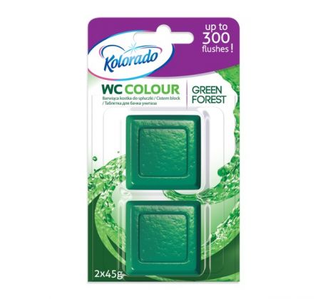 Kolorado Farbiaca kocka do splachovača Green Forest 2 x 45 g