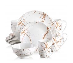 GOLD SPLASH White 16 dielna porcelánová jedálenská sada