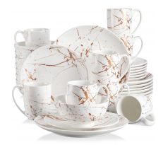 GOLD SPLASH White 32 dielna porcelánová jedálenská