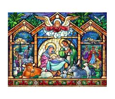 Diamantové maľovanie Vianočná mozaika 1