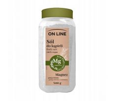 ON LINE Soľ do kúpeľa Rozmarím, Ginko Biloba a Magnézium 800 g