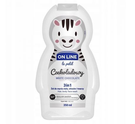 On Line Le Petit detský sprchový gél 3v1 White Chocolate 350 ml