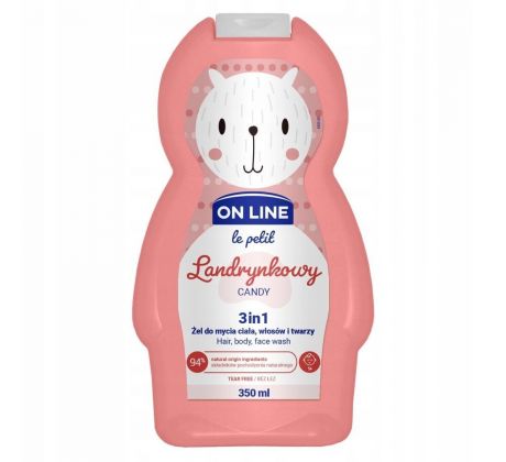 On Line Le Petit detský sprchový gél 3v1 Candy 350 ml