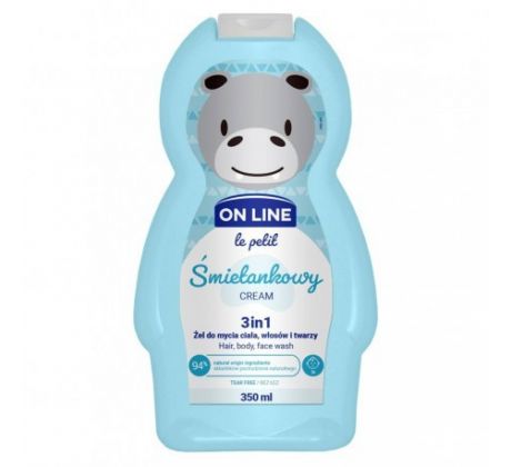 On Line Le Petit detský sprchový gél 3v1 Cream 350 ml