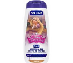 On Line Disney Princess detský sprchový gél 3v1 Muffin 400 ml