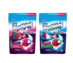 Der Waschkönig DuoCaps Universal kapsule na pranie 30 PD + Duo Caps Color 30 PD