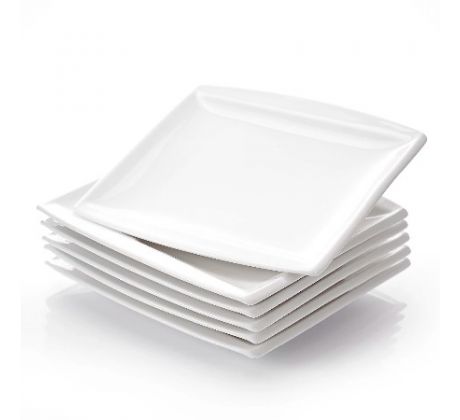BLANCE plytké taniere 26,5 cm biele 6 ks