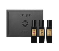 Utique Black set Ruby unisex parfum 15ml + Gold unisex parfum 15ml + Black unisex parfum 15ml darčeková sada