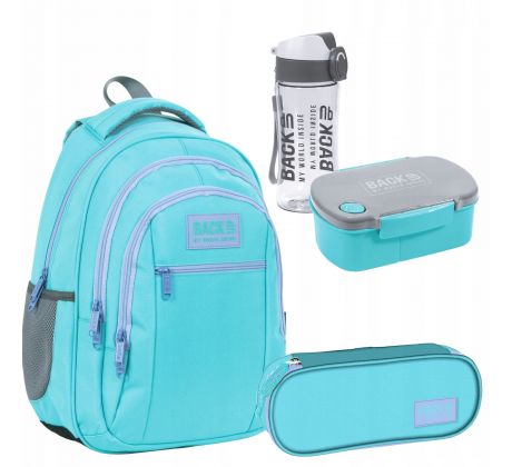 BackUp Turquoise Školská sada 4v1