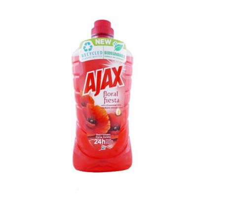Ajax Floral Fiesta Red Flowers univerzálny čistiaci prostriedok 1l