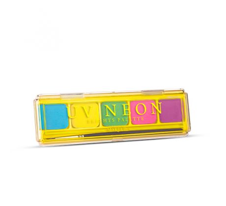 Federico Mahora Make Up UV Neon Brights Palette Yellow farby na tvár 11,1 g