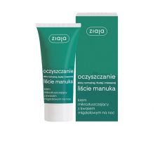 Ziaja listy Manuka Pleťový krém nočný mikro-exfoliačný s kyselinou mandľovou 50ml