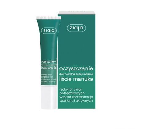 Ziaja listy Manuka Vyhladzujúci denný a nočný krém proti akné 15 ml