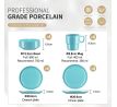 DSK Light Blue 48 dielna porcelánová jedálenská sada