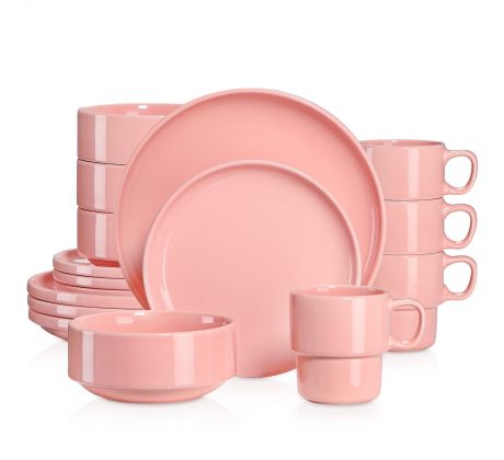 DSK Pink 16 dielna porcelánová jedálenská sada