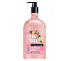 Bielenda Body Coctail hydratačný telový balzam Rebarbora a Vanilka 400 ml