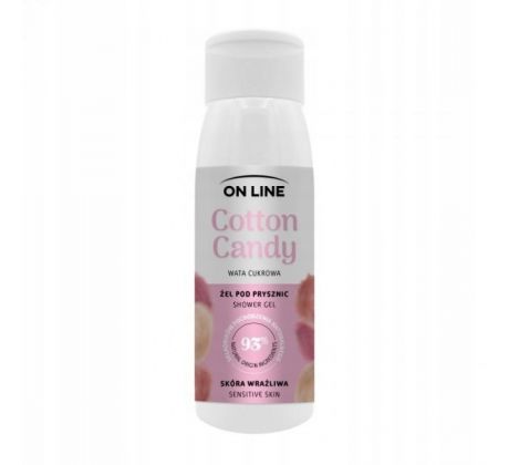 On line Fruity Shot sprchový gél Cotton Candy 400 ml