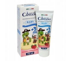 Pasta Del Capitano 3+ Baby Fragola jahodová zubná pasta pre deti 75 ml