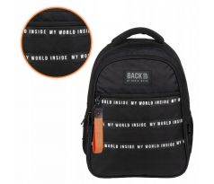 BackUp Školský batoh Model I56 Fluo Black