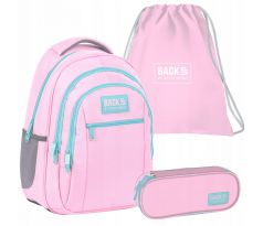BackUp Pink Školská sada 3v1