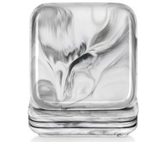 IVY MARBLE dezertné taniere 18,8 cm sivo-biele 4 ks