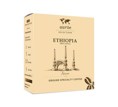 AURILE SELECTION Ethiopia Mletá špeciálna káva 100% Arabica 125g