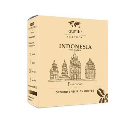 AURILE SELECTION Indonesia Mletá špeciálna káva 100% Arabica 125g