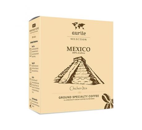AURILE SELECTION Mexico Mletá špeciálna káva v nálevových vreckách 100% Arabica 5x10g