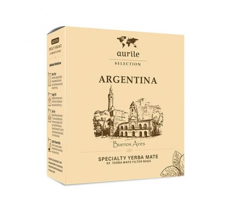 Aurile SELECTION Argentina Yerba Maté čaj v nálevových vreckách 5 x 10g
